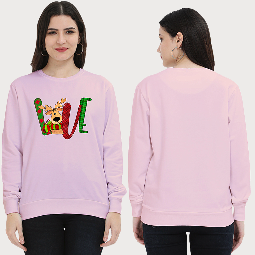 Unisex Sweatshirt - Reindeer Love Christmas