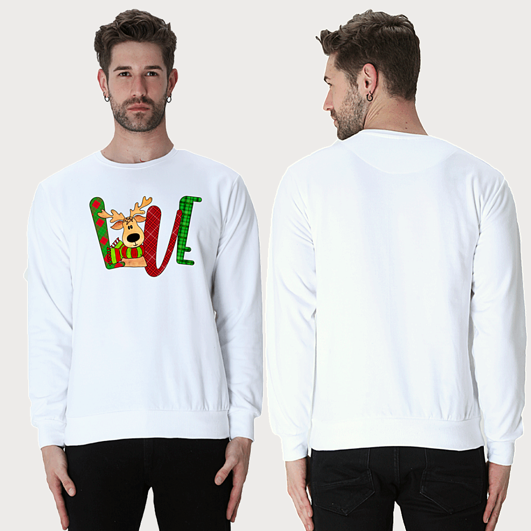 Unisex Sweatshirt - Reindeer Love Christmas