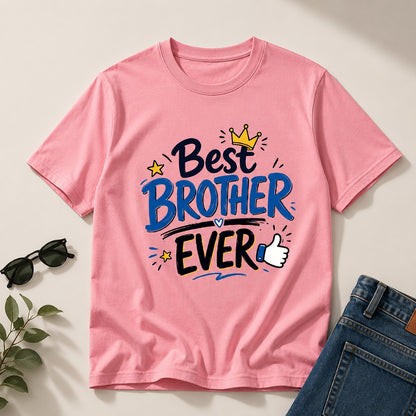Ahaeli Best Brother Ever flamingo men's cotton T-shirt with premium graphic print.