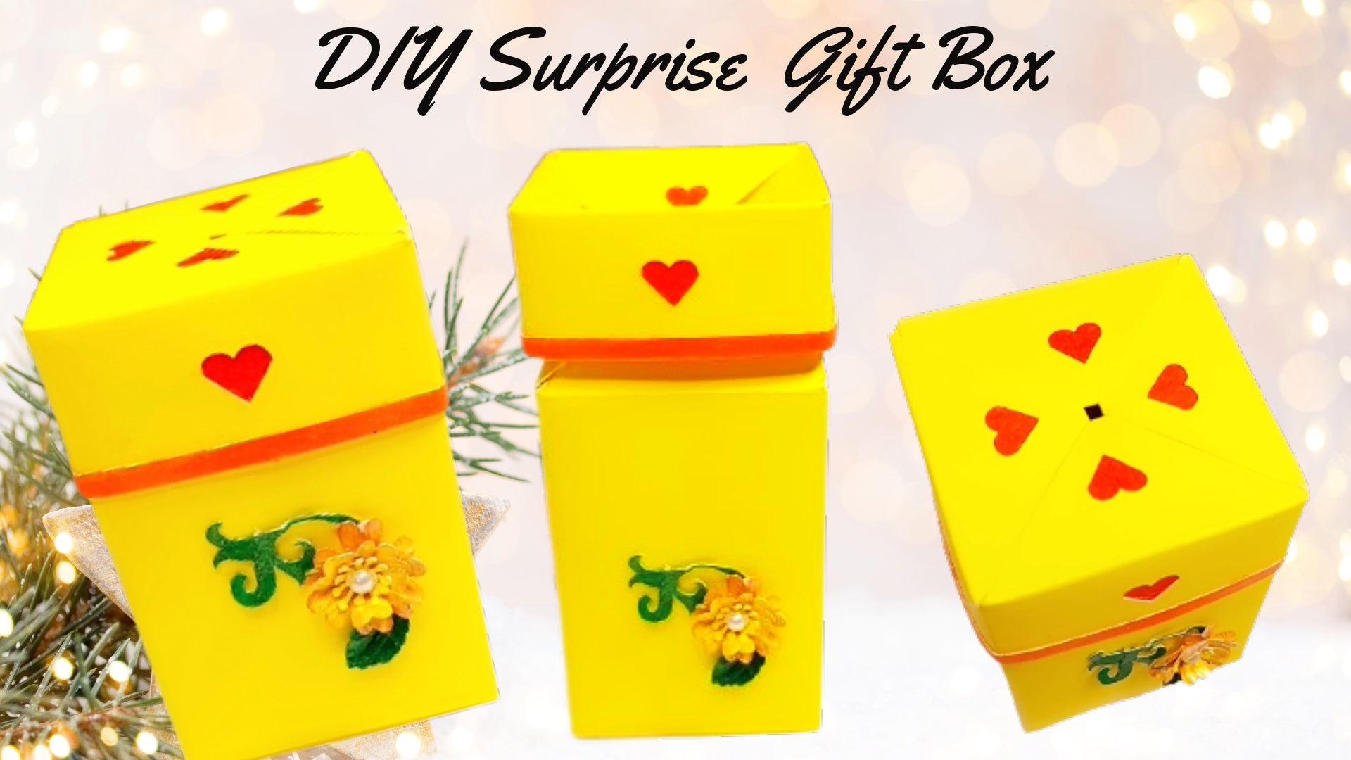 Surprise Gift Box Template (Free) - Ahaeli