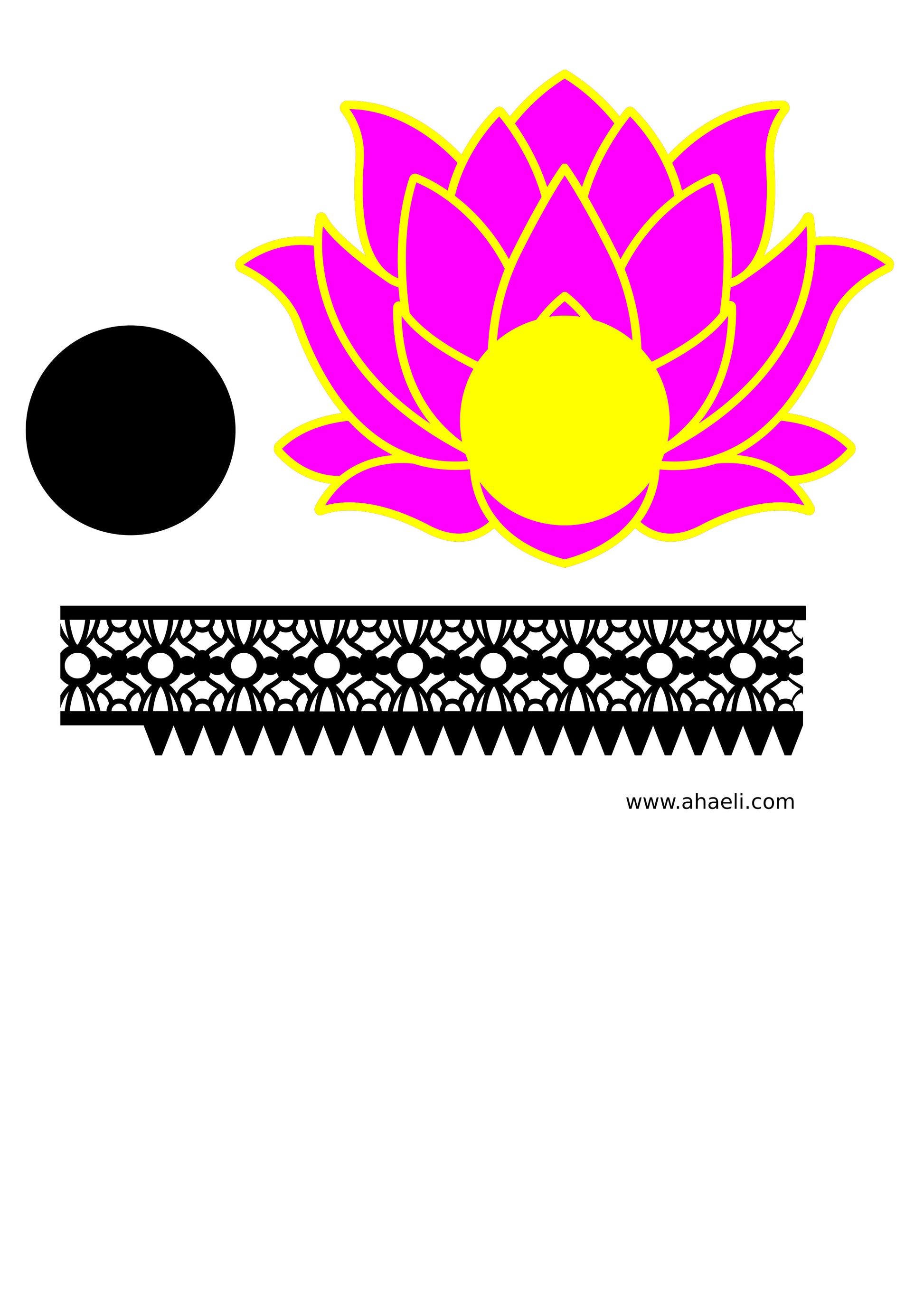 Diwali SVG Files: Lotus Tealight Holder - Ahaeli