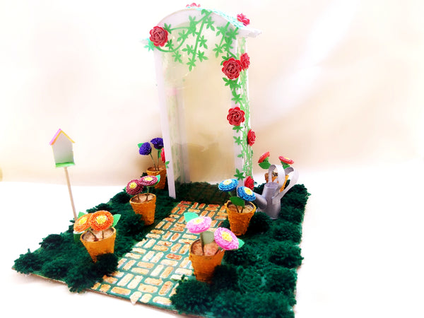 Miniature - Garden with Rose Arbor - Ahaeli