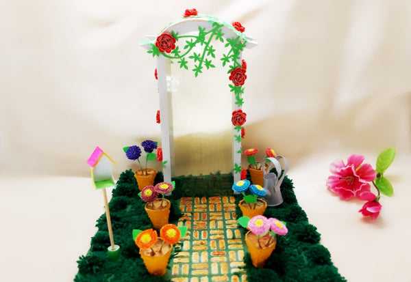 Miniature - Garden with Rose Arbor - Ahaeli