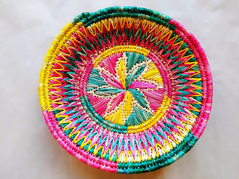 Sikki Grass Decorative Basket - Floral - Ahaeli
