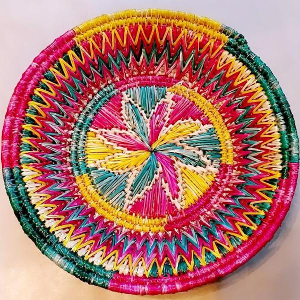 Sikki Grass Decorative Basket - Floral - Ahaeli