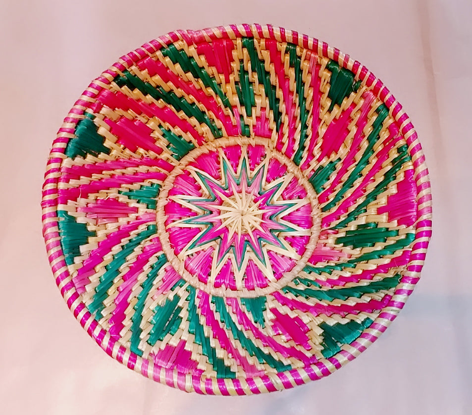 Sikki Grass Decorative Basket- Swirl design small - Ahaeli